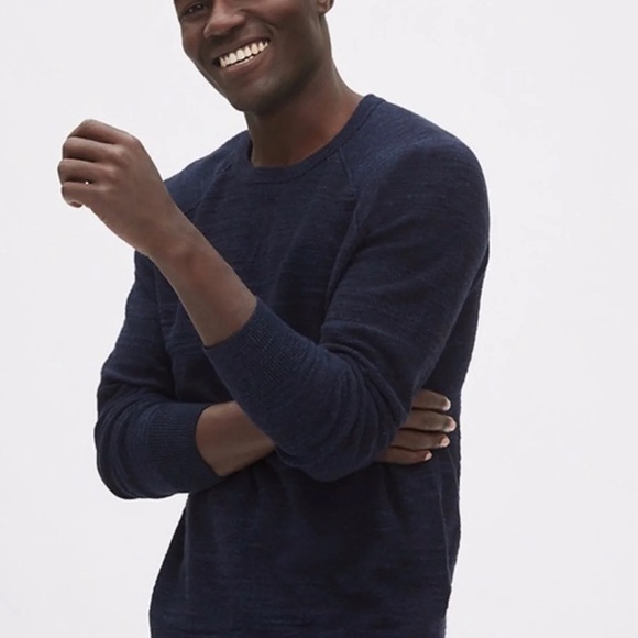 Banana Republic Other - Slub cotton navy raglan men’s sweater